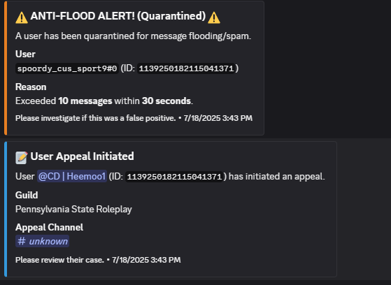 Flood and Appeal Warning